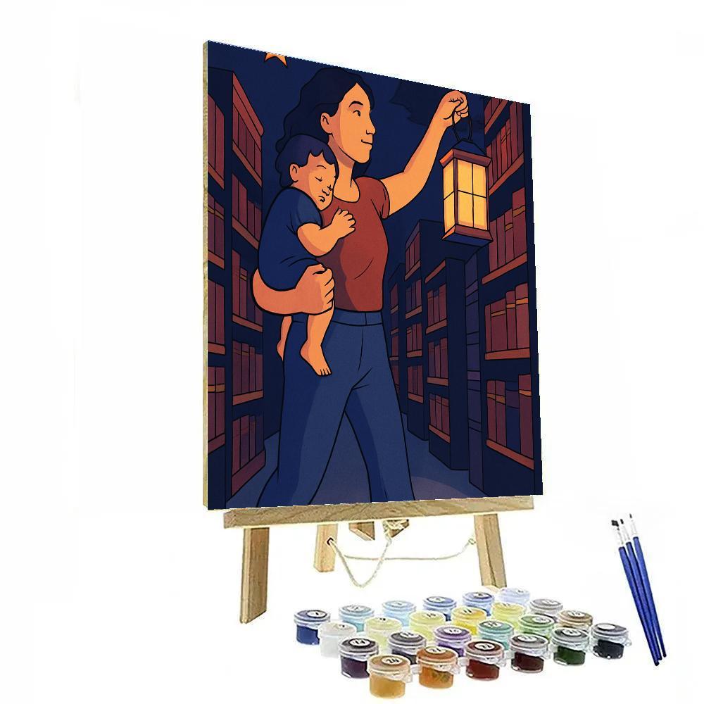 Library Lanterns Of Motherly Courage Paint by numbers kits