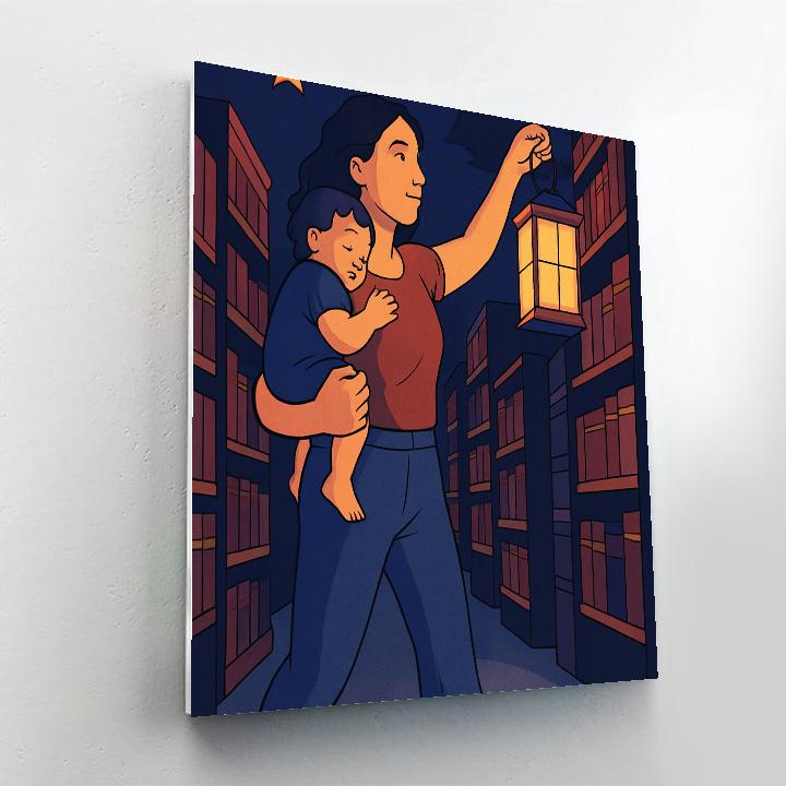 Library Lanterns Of Motherly Courage Paint by numbers kits