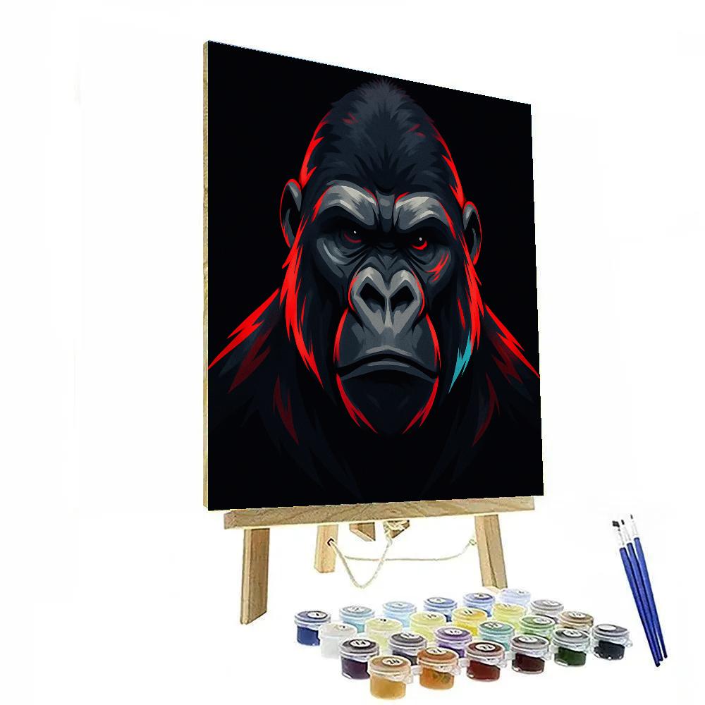 Monochrome Pulse Gorilla paint by color