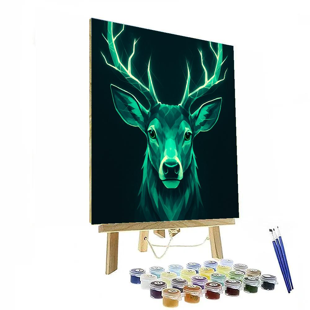 Mint Lightning Deer paint by color