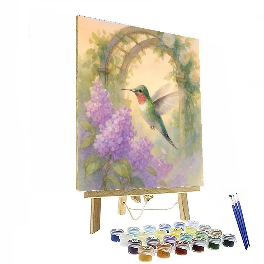 Lilac Arbor Hummingbird Lullaby Painting by numbers kit