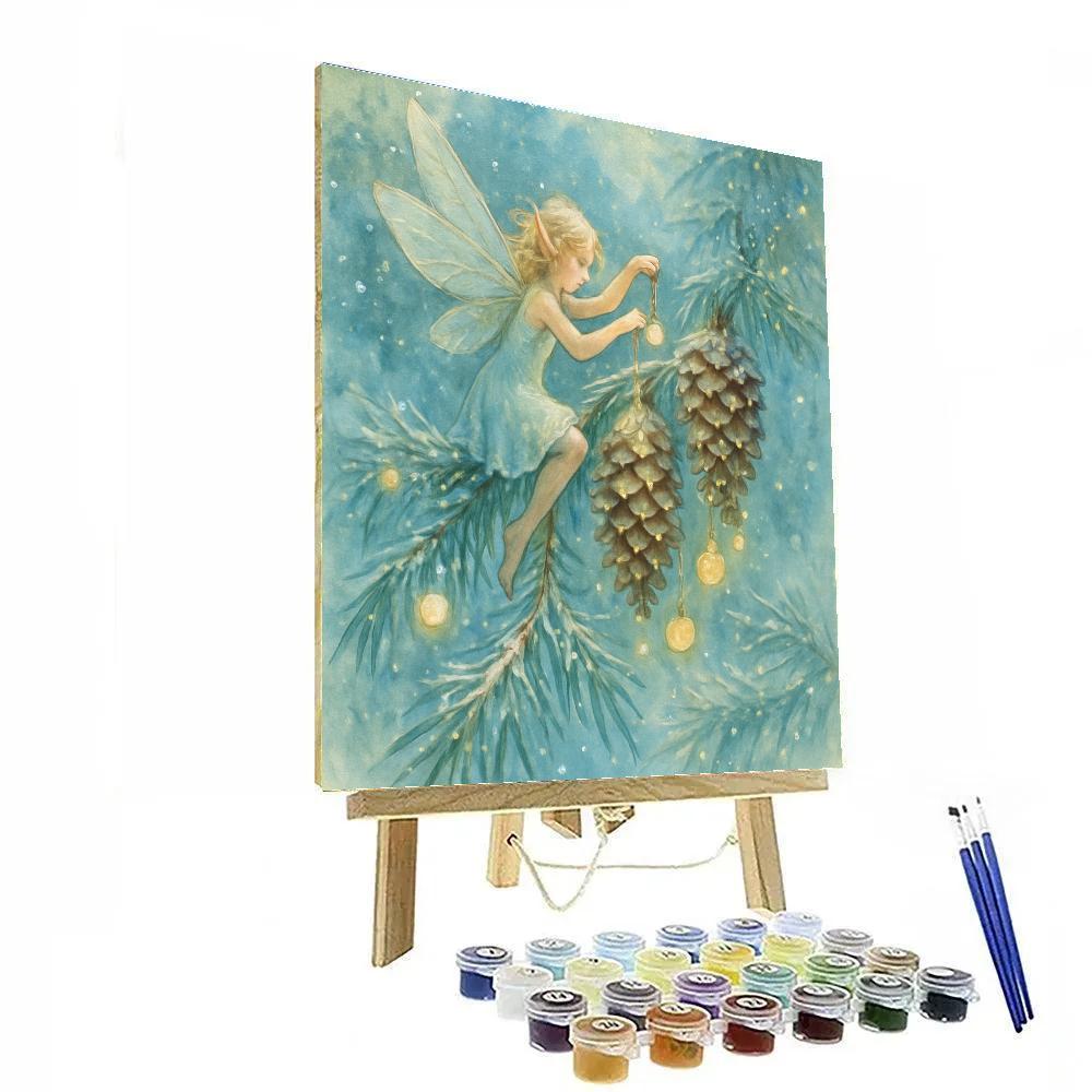 Frost Fairy Decorating Pinecones paint by color