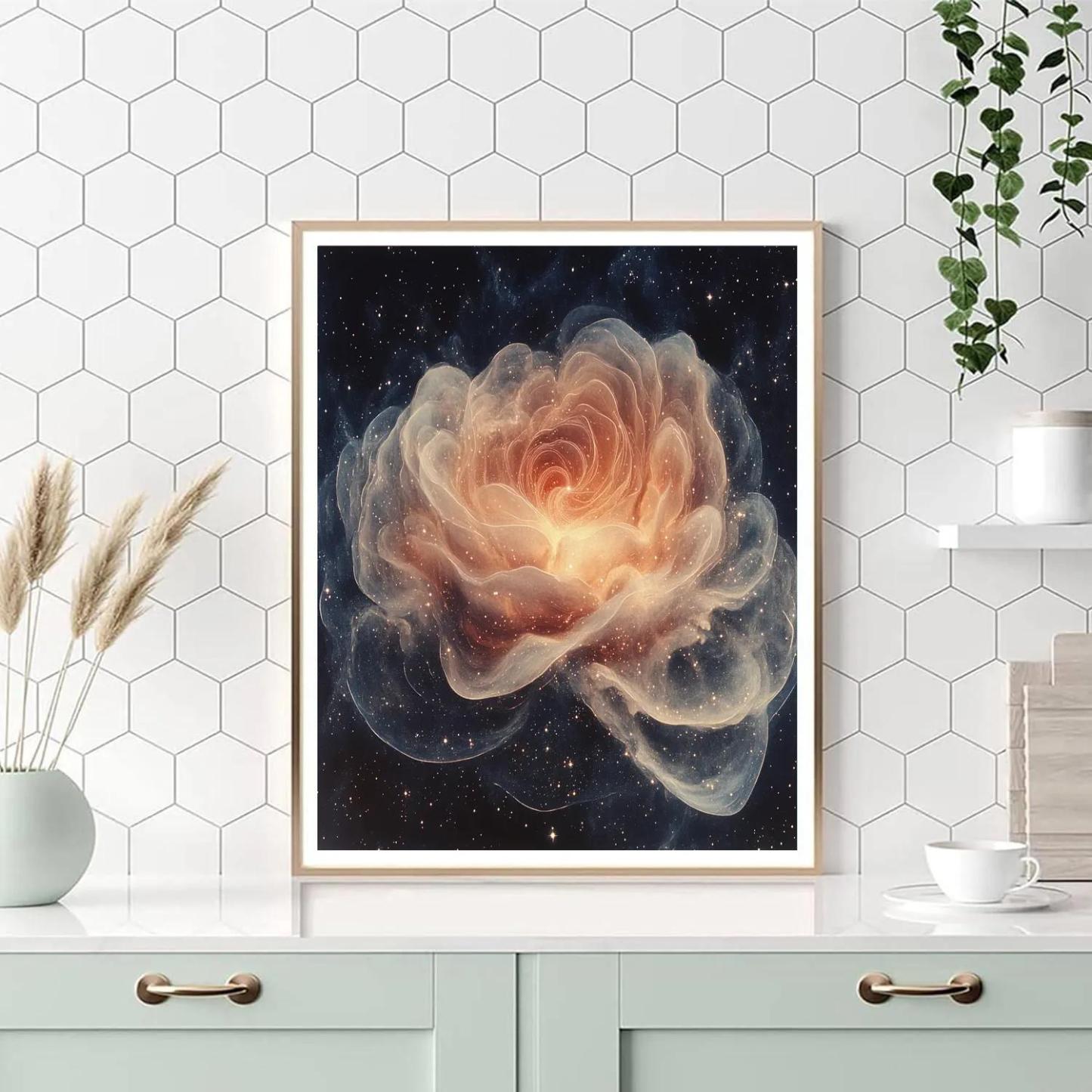 Caravaggio Inspired Nebula Herbarium paint by color