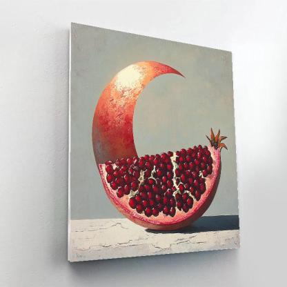 Michelangelo Inspired Eclipse Pomegranate DIY paint by numbers