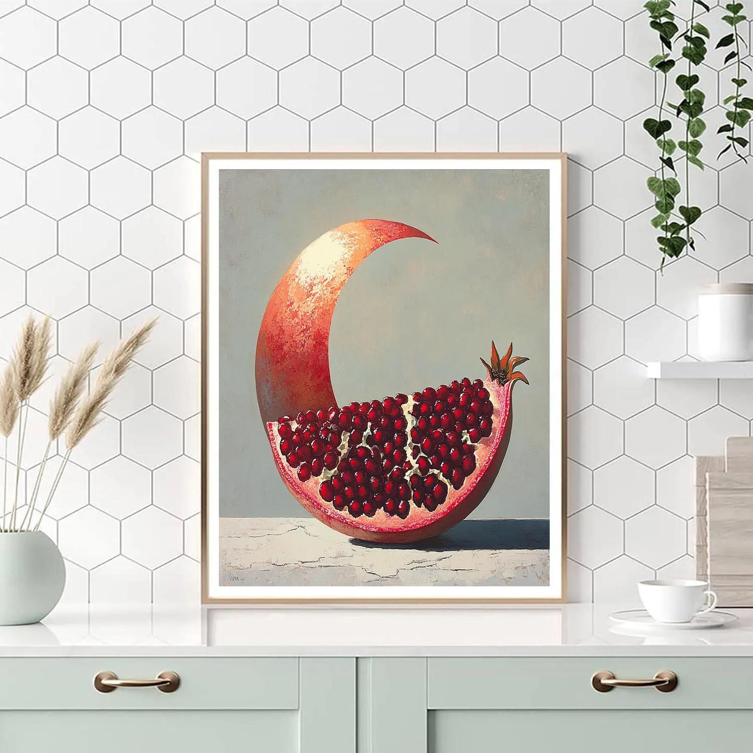 Michelangelo Inspired Eclipse Pomegranate DIY paint by numbers