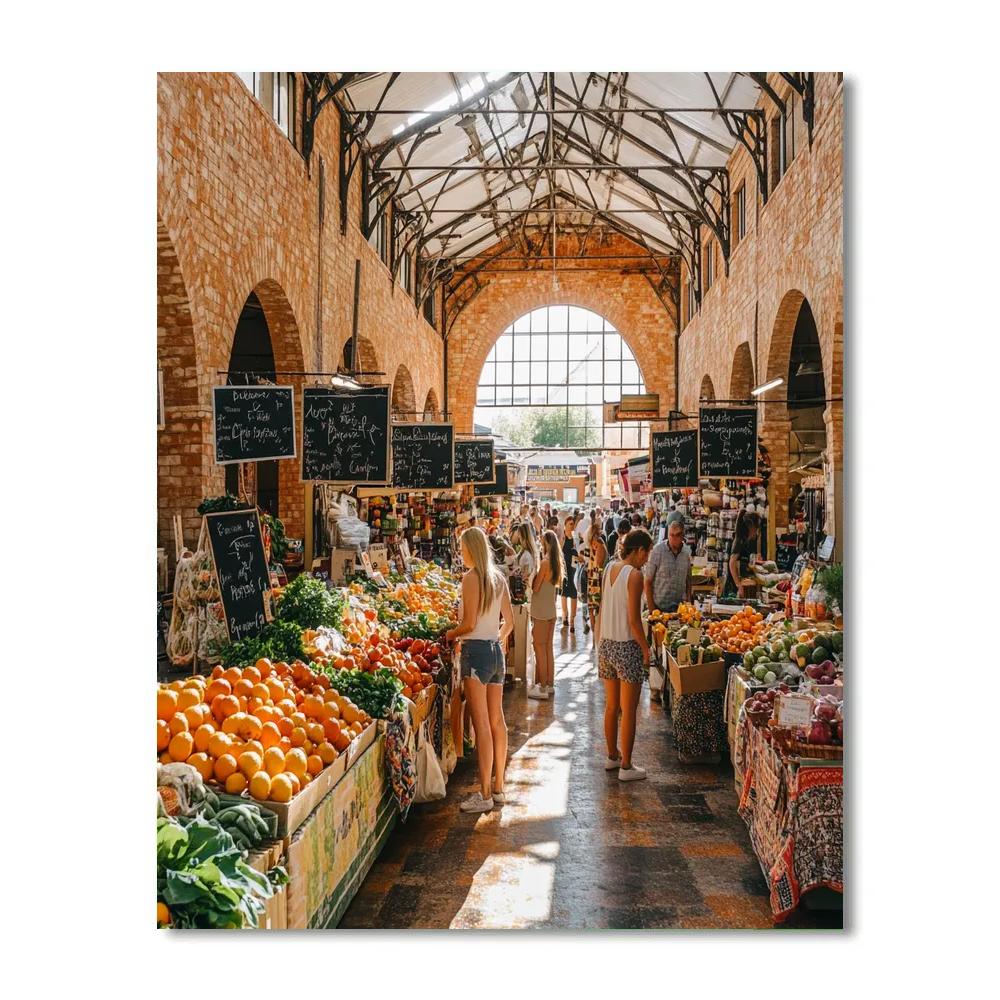 Fremantle Markets Arcade Perth Australia Paint by numbers art