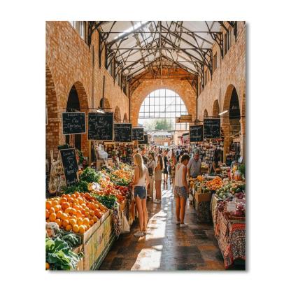 Fremantle Markets Arcade Perth Australia Paint by numbers art