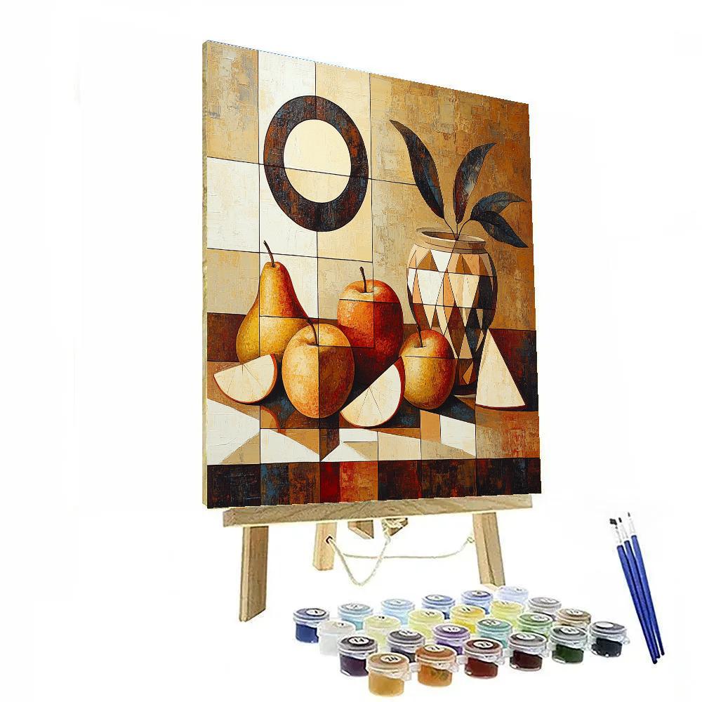 Pablo Picasso Inspired Cubist Orchard Eclipse Still Life Number painting