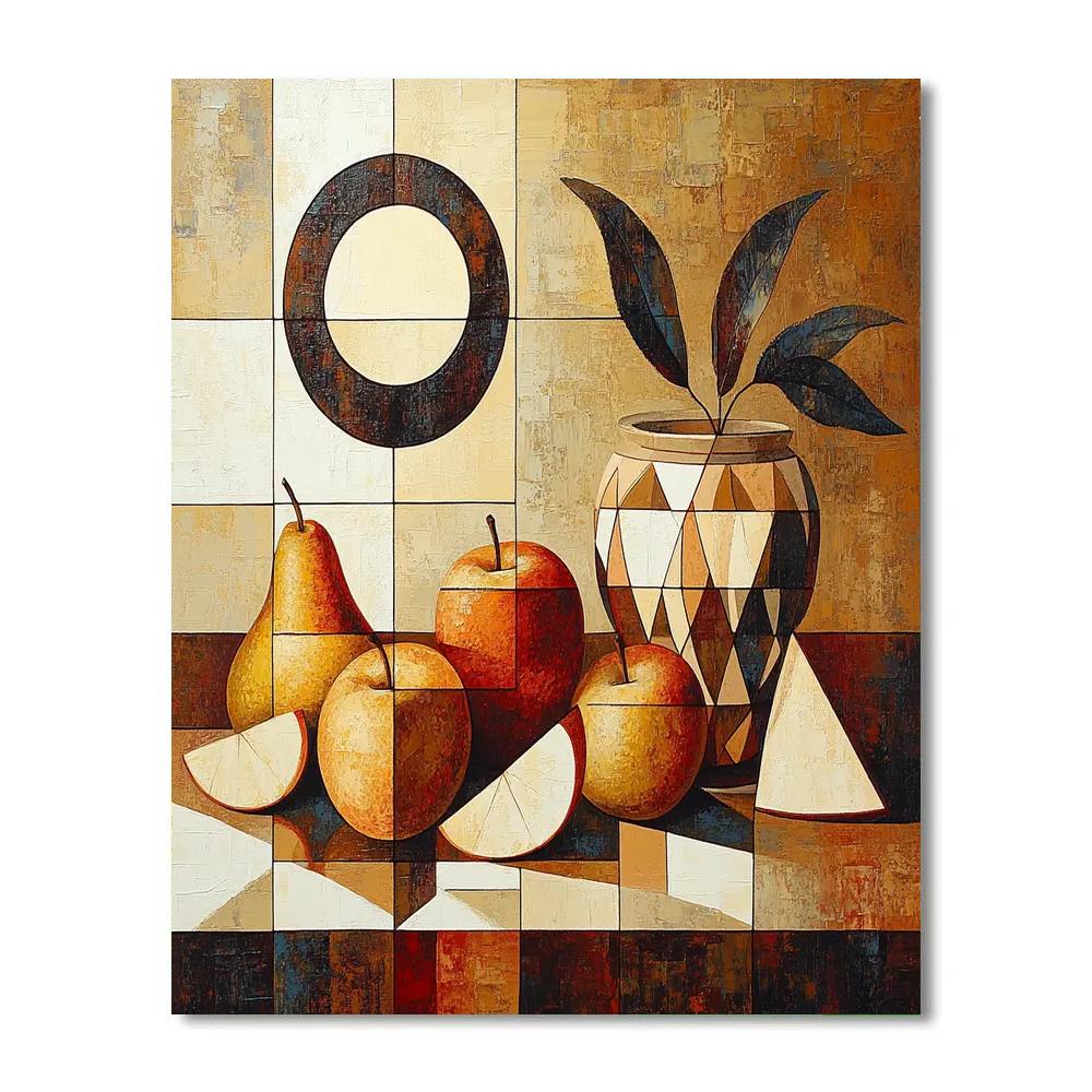 Pablo Picasso Inspired Cubist Orchard Eclipse Still Life Number painting