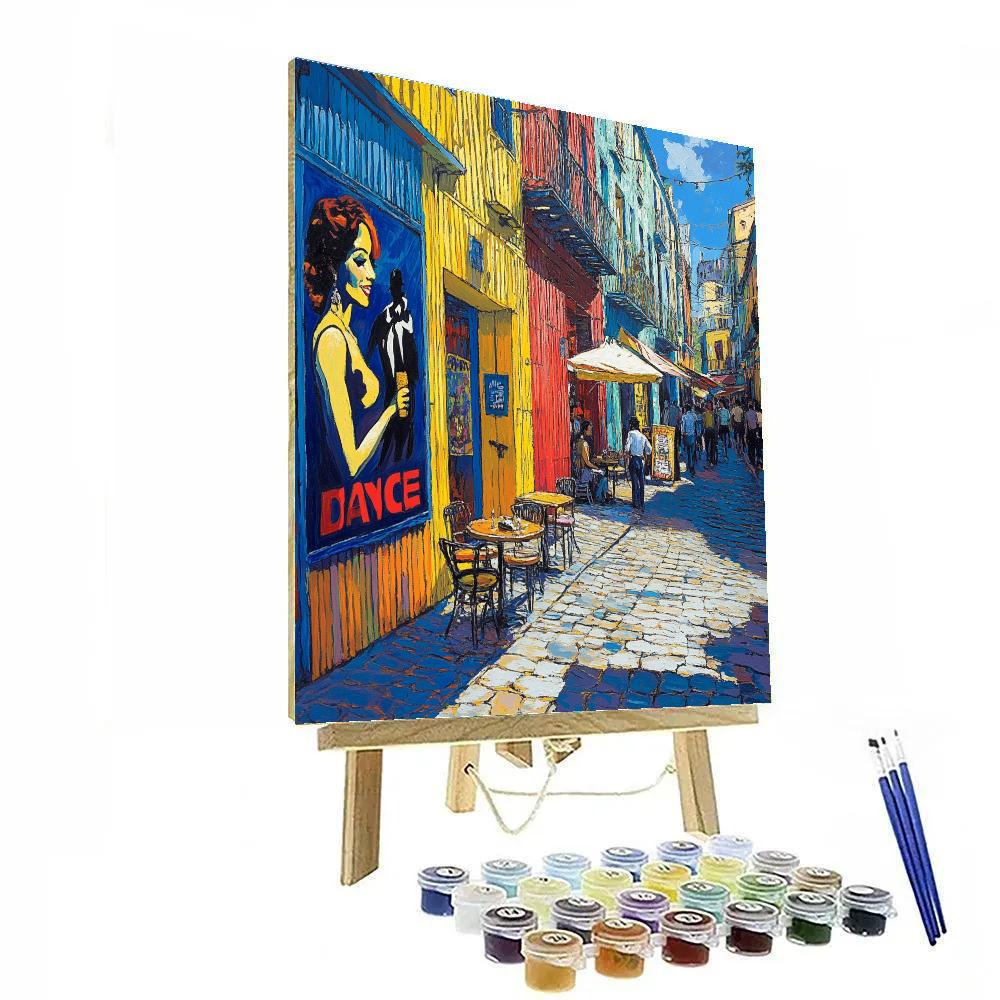 Civita Street Murals In La Boca Buenos Aires Argentina DIY paint by numbers