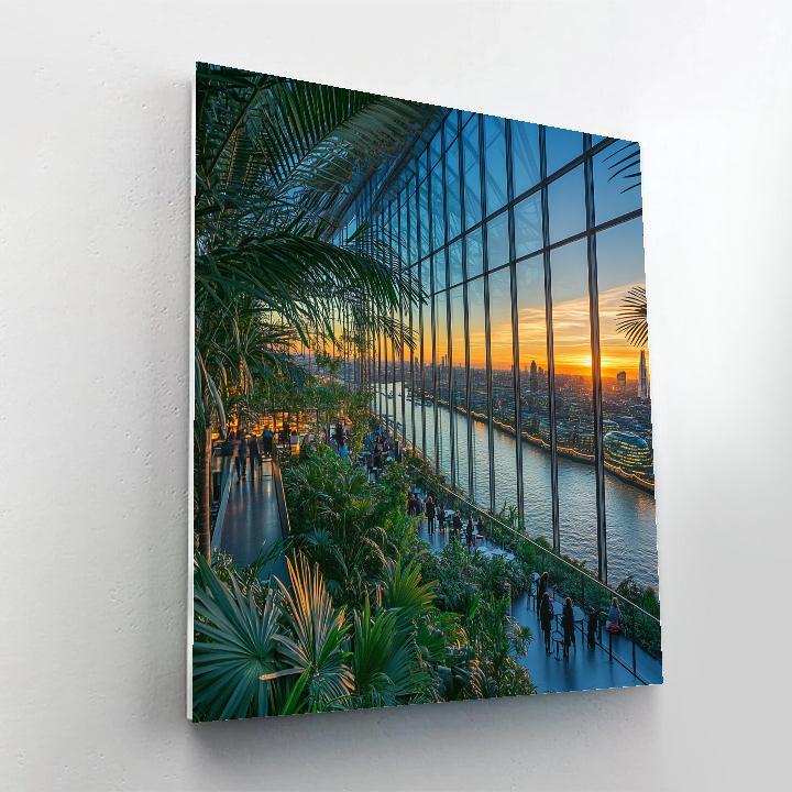 Sky Garden Panorama At 20 Fenchurch Street London United Kingdom Painting by numbers kit