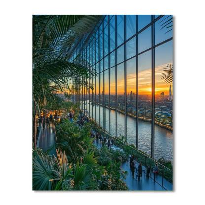 Sky Garden Panorama At 20 Fenchurch Street London United Kingdom Painting by numbers kit