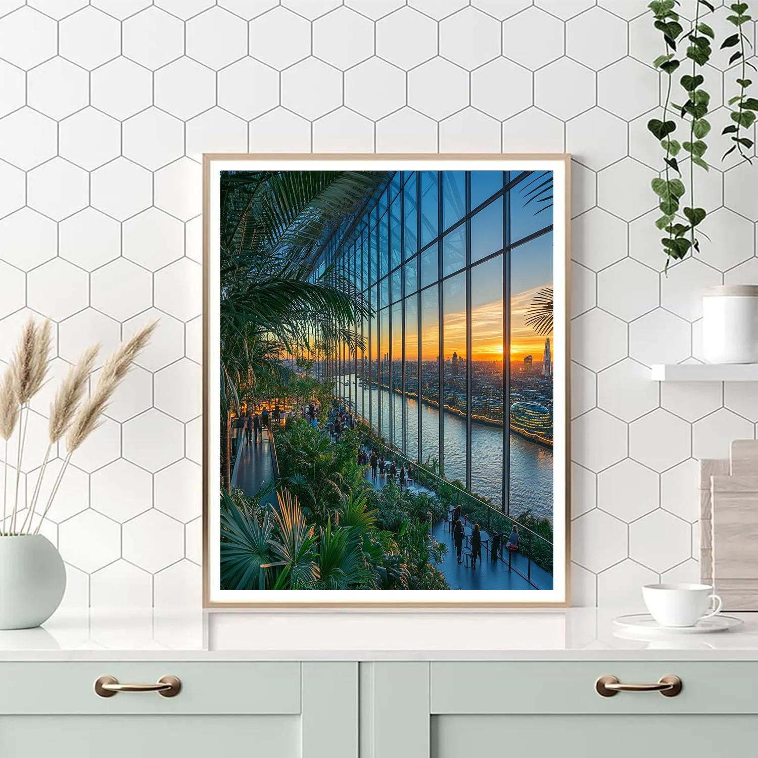 Sky Garden Panorama At 20 Fenchurch Street London United Kingdom Painting by numbers kit