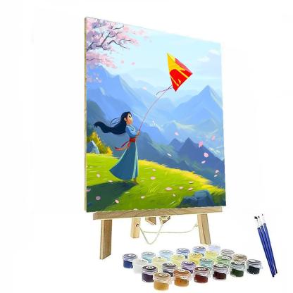 Mulan Mountain Kite Training Paint by numbers art