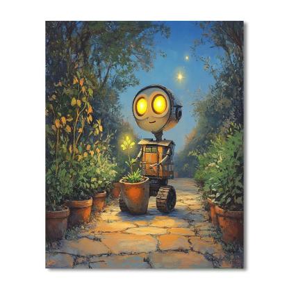 WALL E Garden Of Little Stars paint by numbers