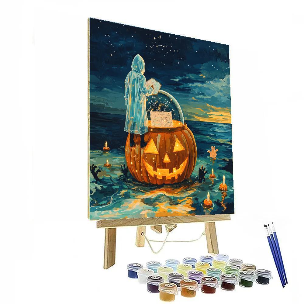 Pumpkin Observatory Of Spooky Tides Paint by numbers art