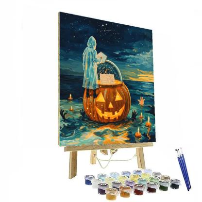Pumpkin Observatory Of Spooky Tides Paint by numbers art