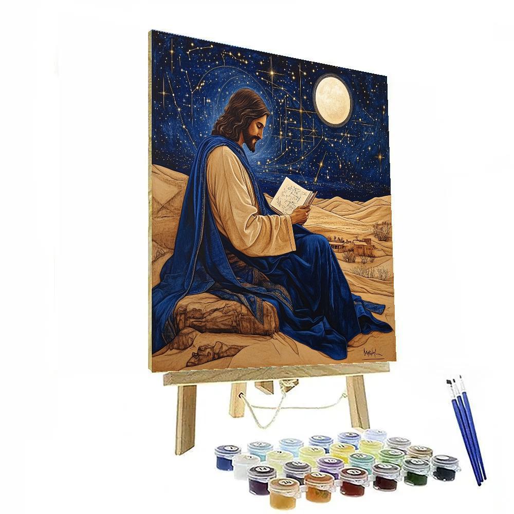 Desert Stargazer Jesus Paint by numbers art
