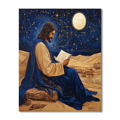 Desert Stargazer Jesus Paint by numbers art