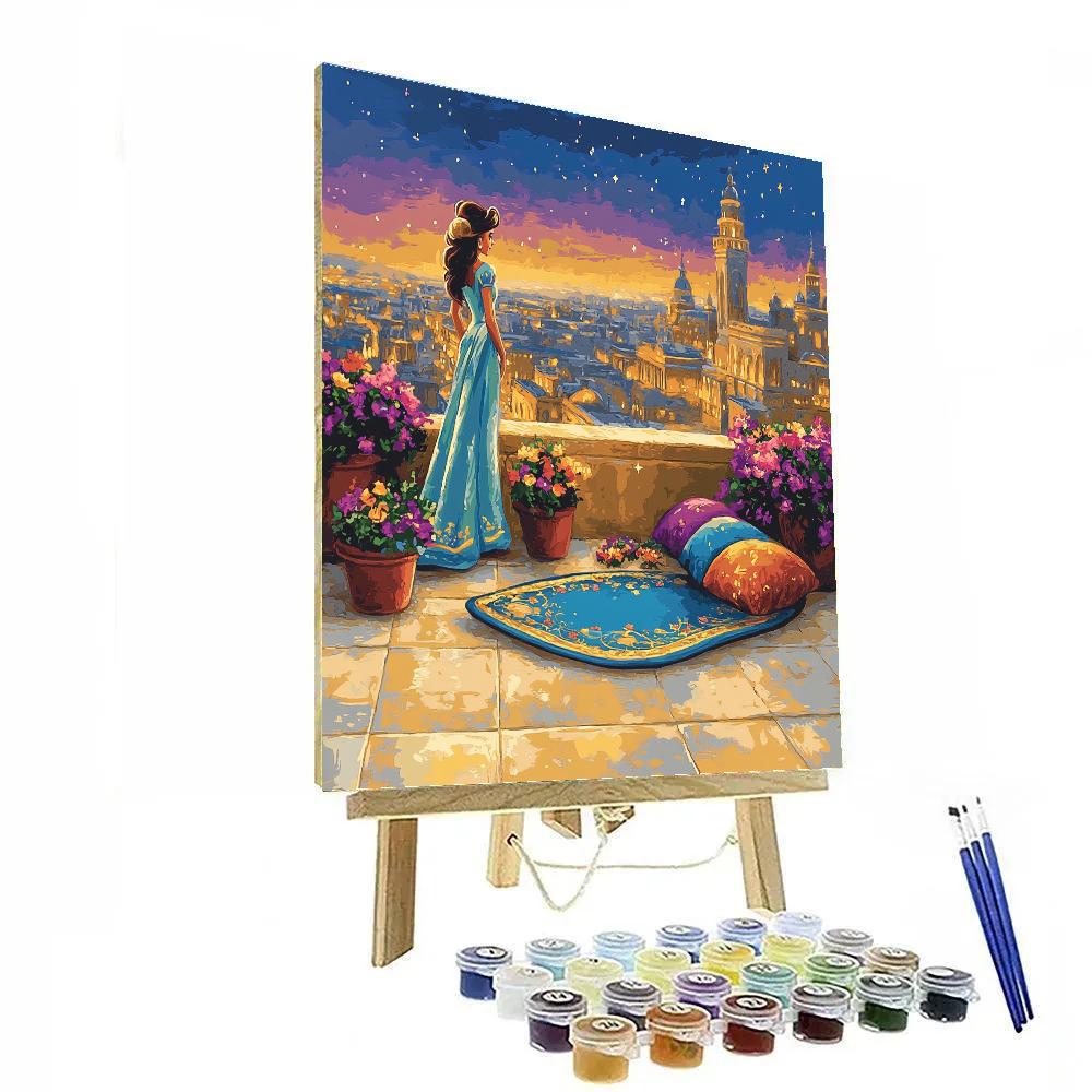 Jasmine Magic Carpet Rooftop Breeze Paint by numbers art