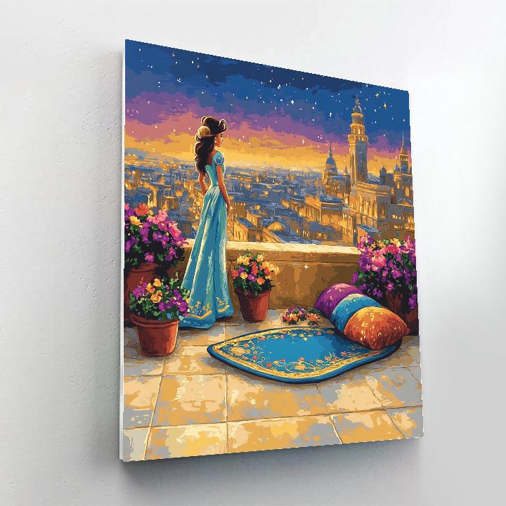 Jasmine Magic Carpet Rooftop Breeze Paint by numbers art