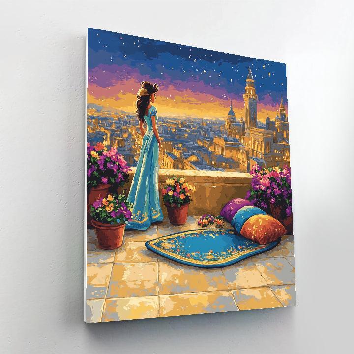 Jasmine Magic Carpet Rooftop Breeze Paint by numbers art