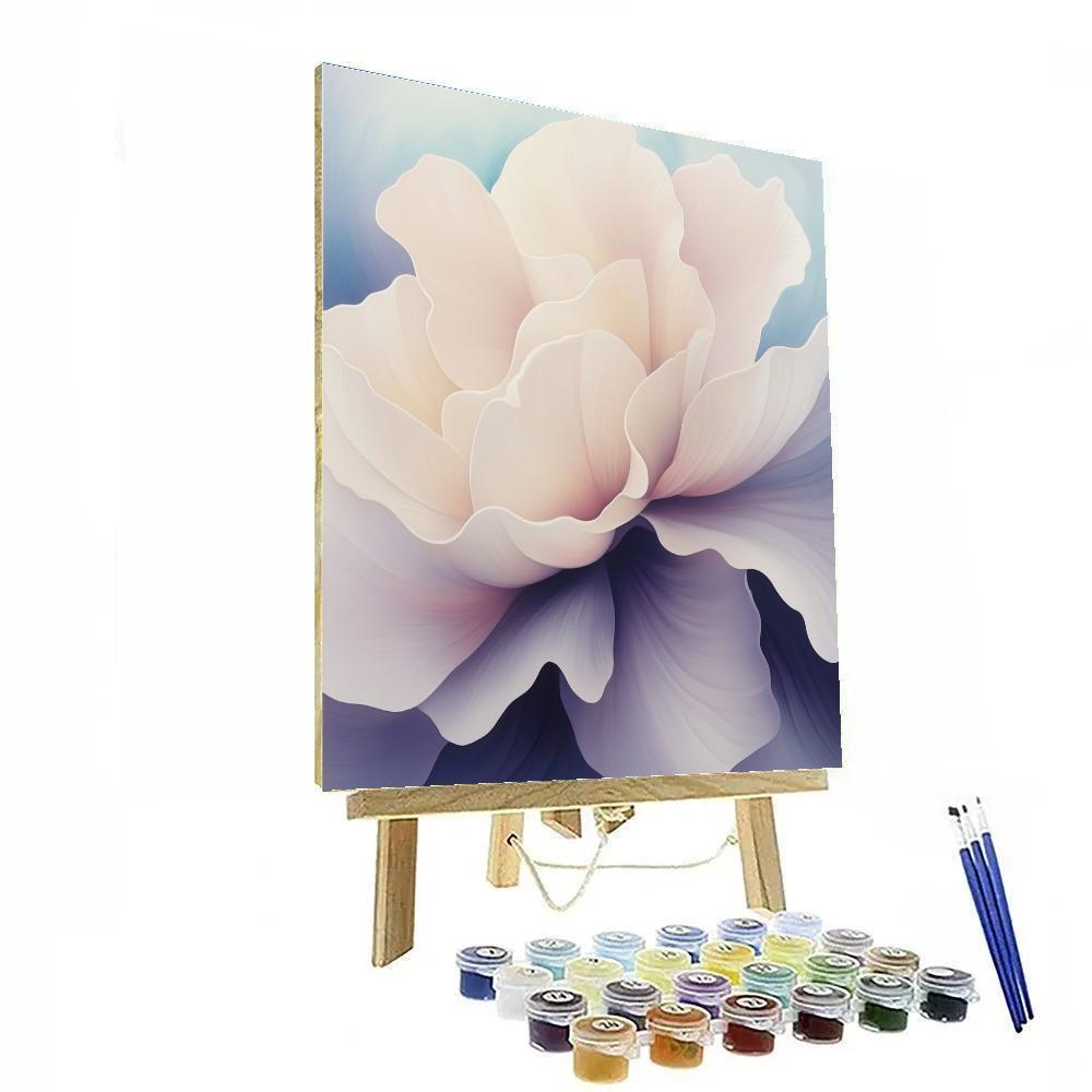 Georgia OKeeffe Inspired Orchid Nebula Closeup Number painting