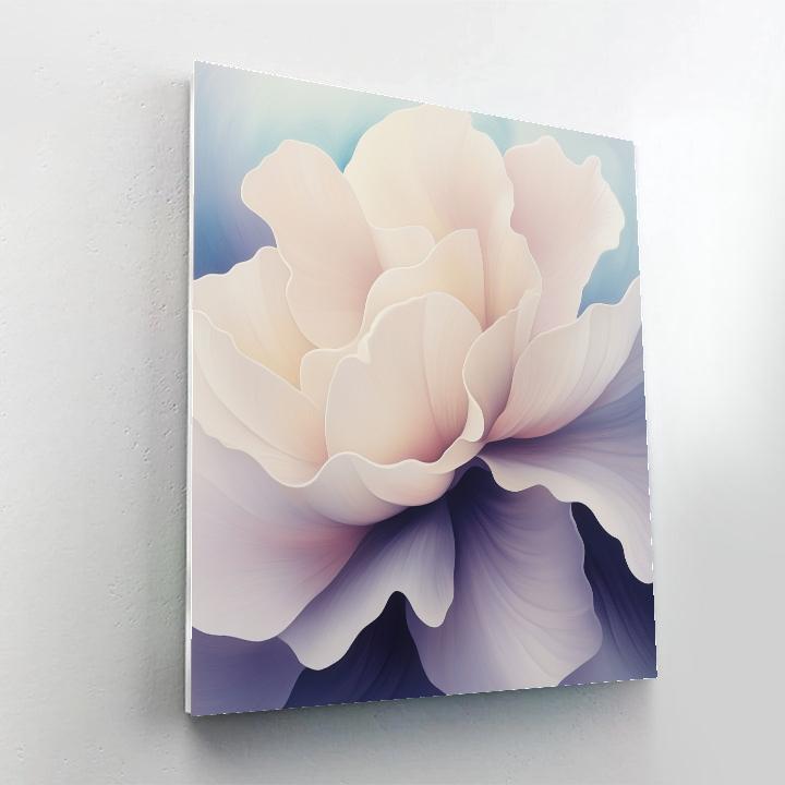 Georgia OKeeffe Inspired Orchid Nebula Closeup Number painting