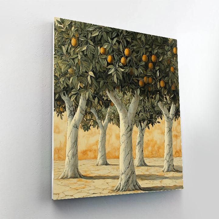 Michelangelo Inspired Orchard Of Stone Blossoms DIY paint by numbers