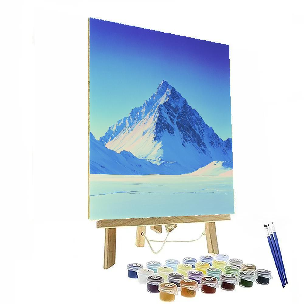 Lawren Harris Inspired Cathedral Ridge In Polar Dawn paint by numbers