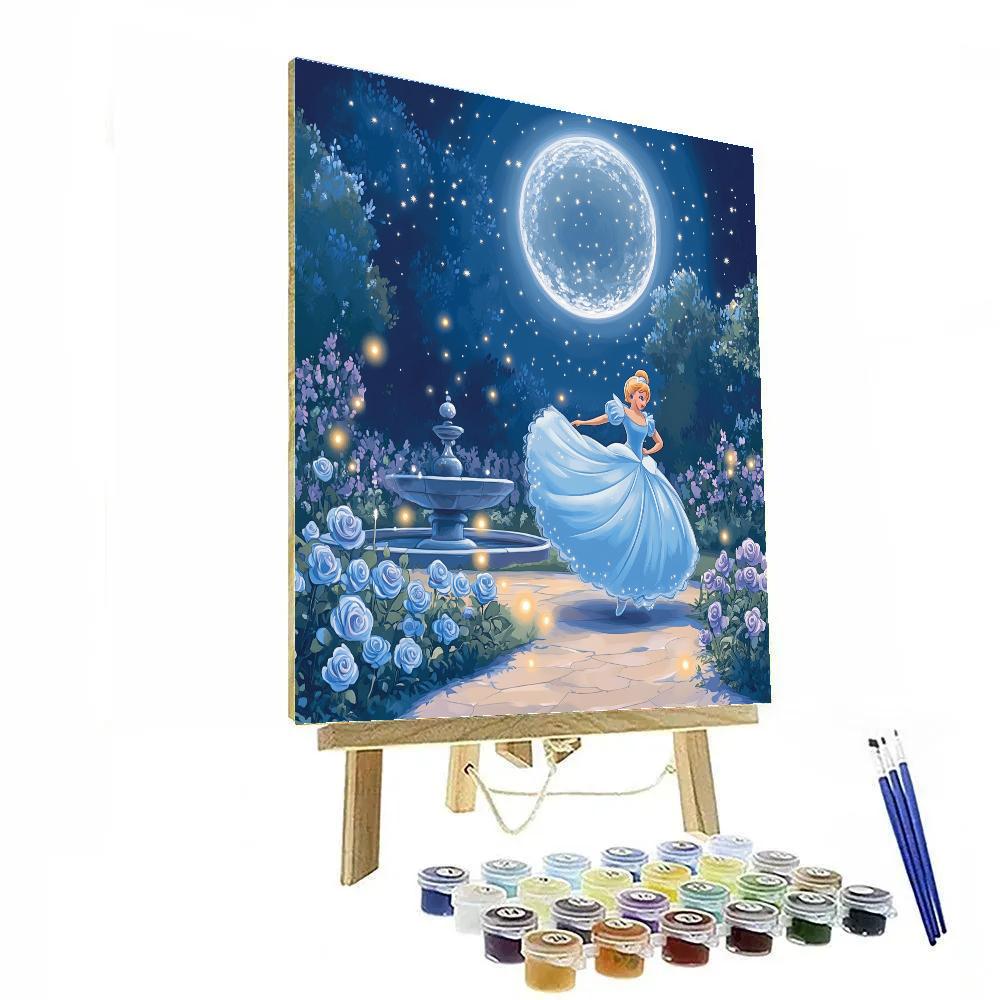 Cinderella Moonlit Garden Waltz DIY paint by numbers
