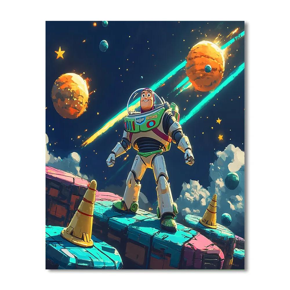 Buzz Lightyear Comet Training Course painting number kit