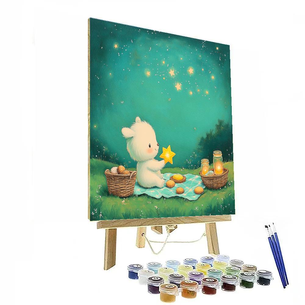 Pascal Chameleon Starfruit Picnic DIY paint by numbers