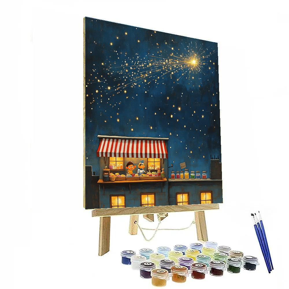Remy Meteor Shower Snack Stand paint by numbers