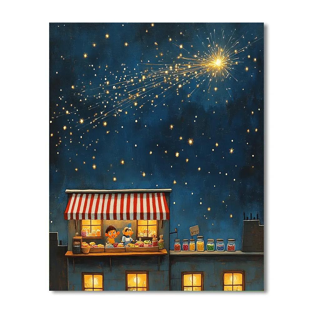 Remy Meteor Shower Snack Stand paint by numbers