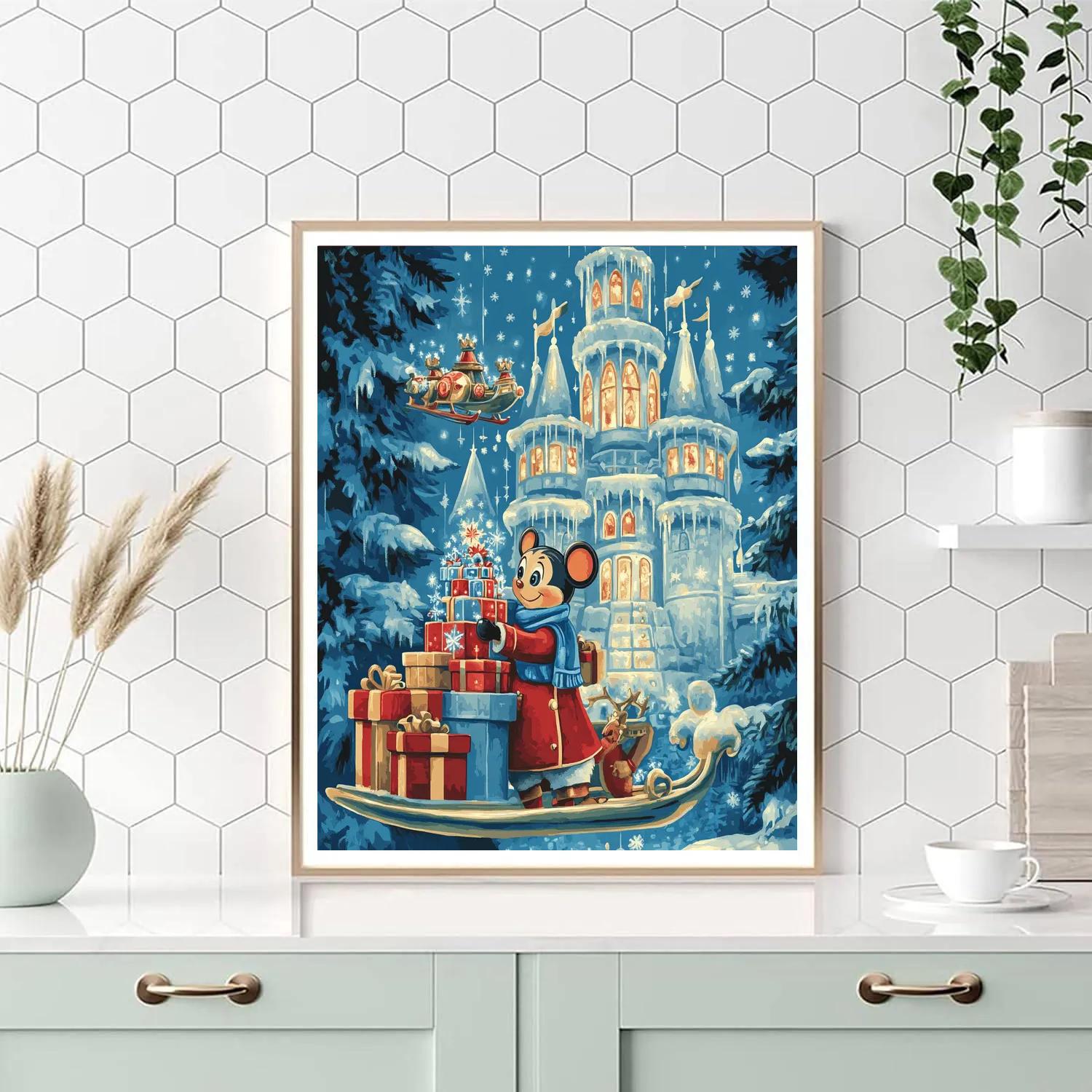 Crystal Castle Gift Workshop Paint by numbers art