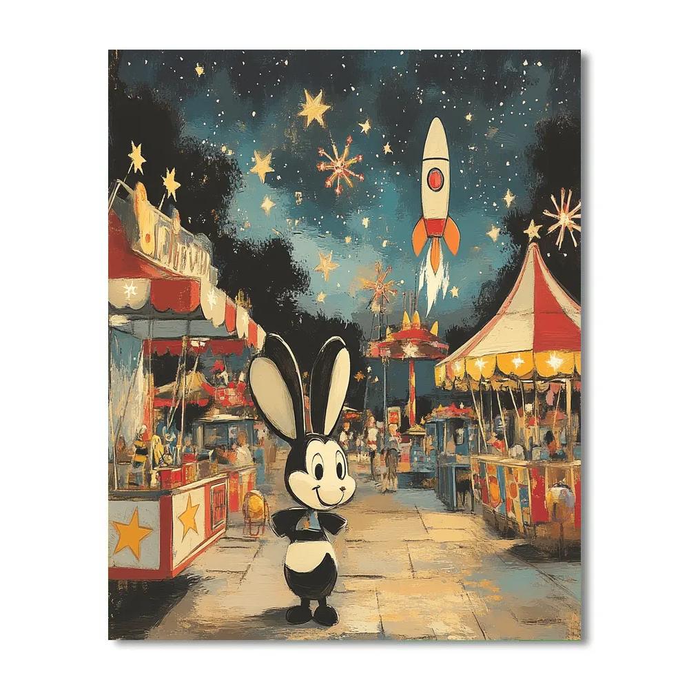 Oswald The Lucky Rabbit Rocket Fair Paint by numbers kits