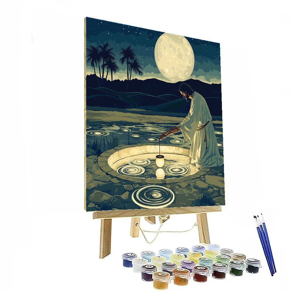 Jesus Lantern Keeper By The Moonwell DIY paint by numbers