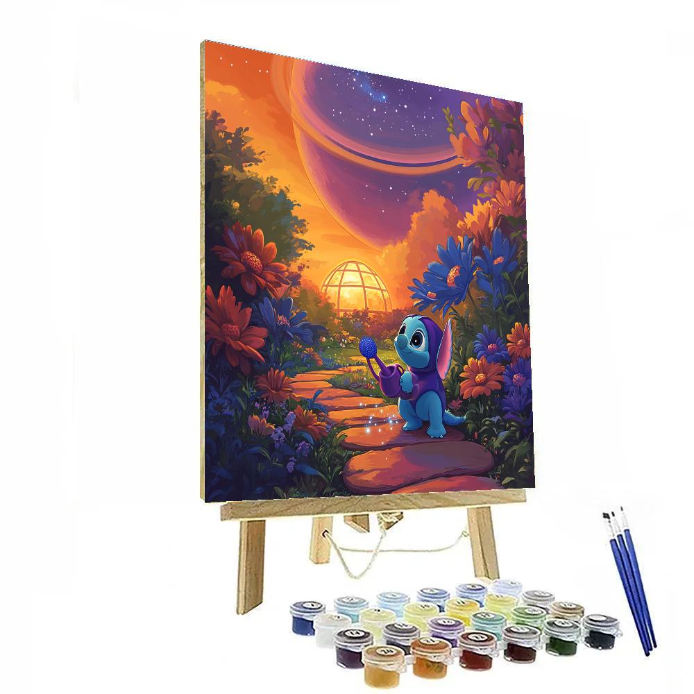 Stitch Planet Garden Mischief Paint by numbers kits