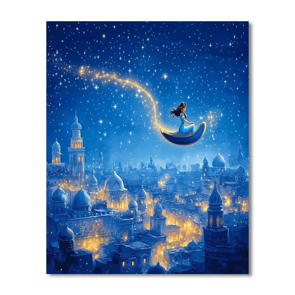 Jasmine Star Carpet Flight paint by number