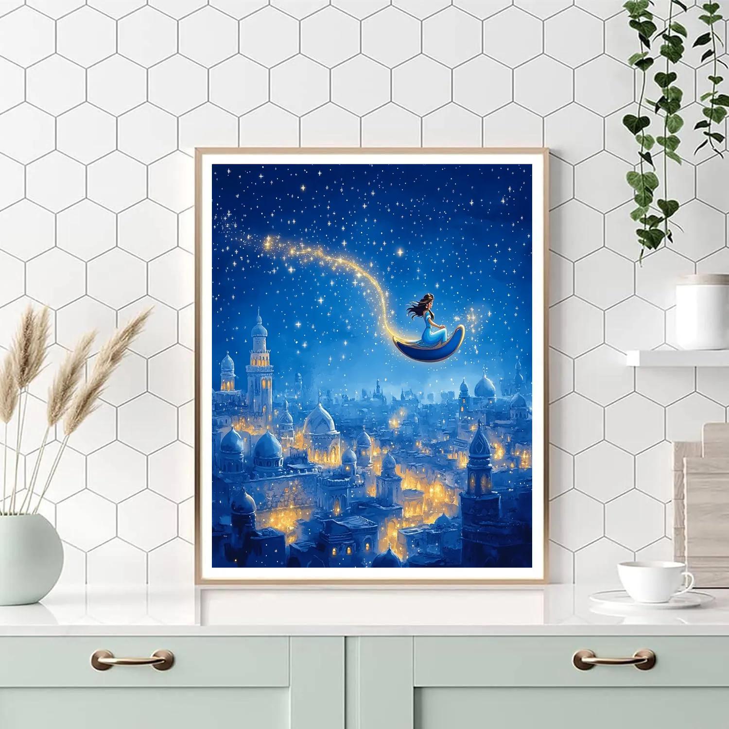 Jasmine Star Carpet Flight paint by number