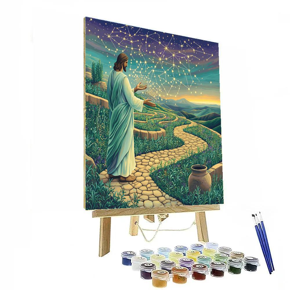 Jesus And The Seed Constellation Garden Paint by numbers art
