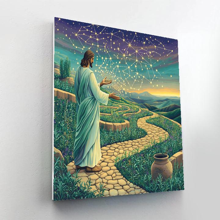 Jesus And The Seed Constellation Garden Paint by numbers art