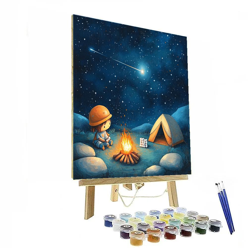 Pua Tiny Astronaut Campout DIY paint by numbers
