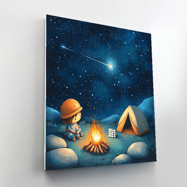 Pua Tiny Astronaut Campout DIY paint by numbers