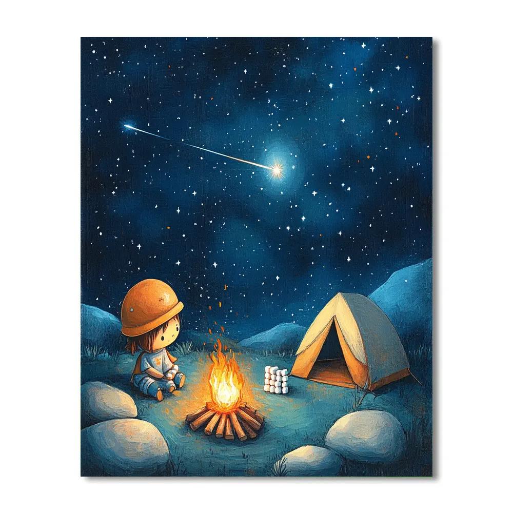 Pua Tiny Astronaut Campout DIY paint by numbers