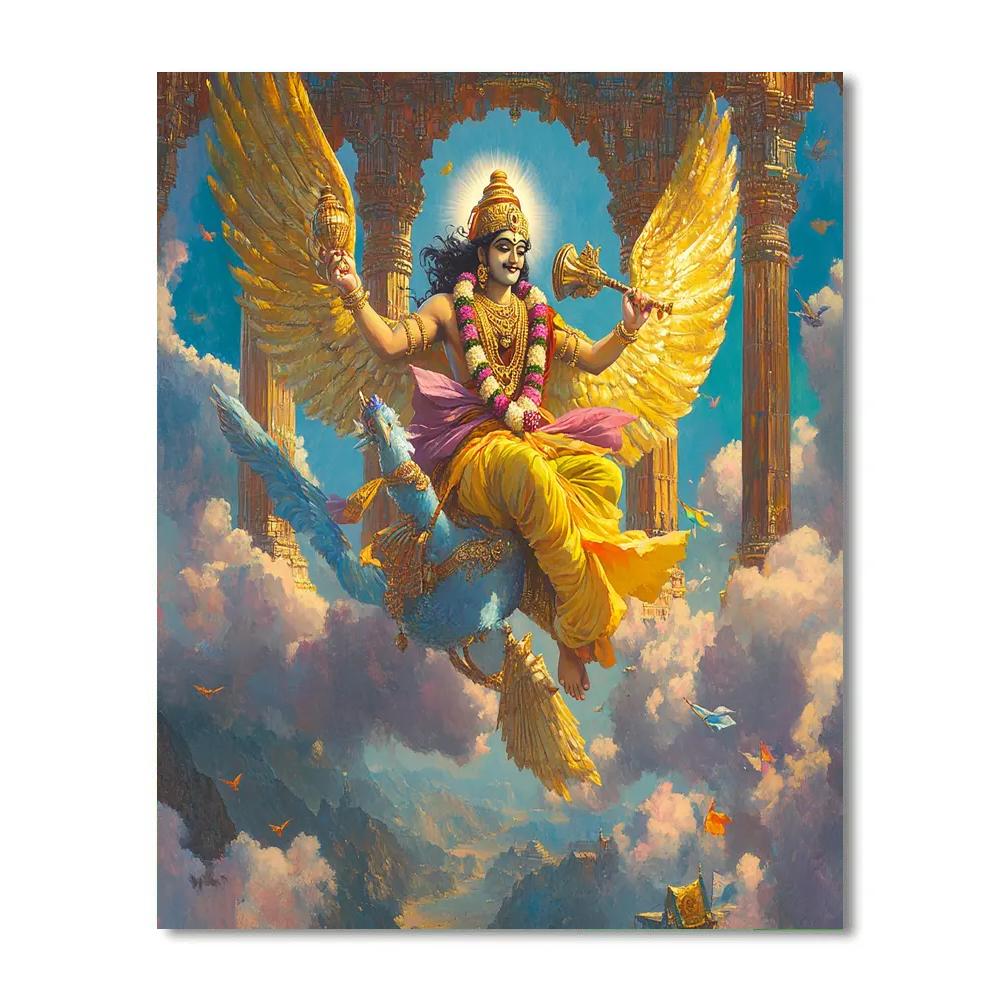 Garuda Courier Through Cloud Gateways painting number kit