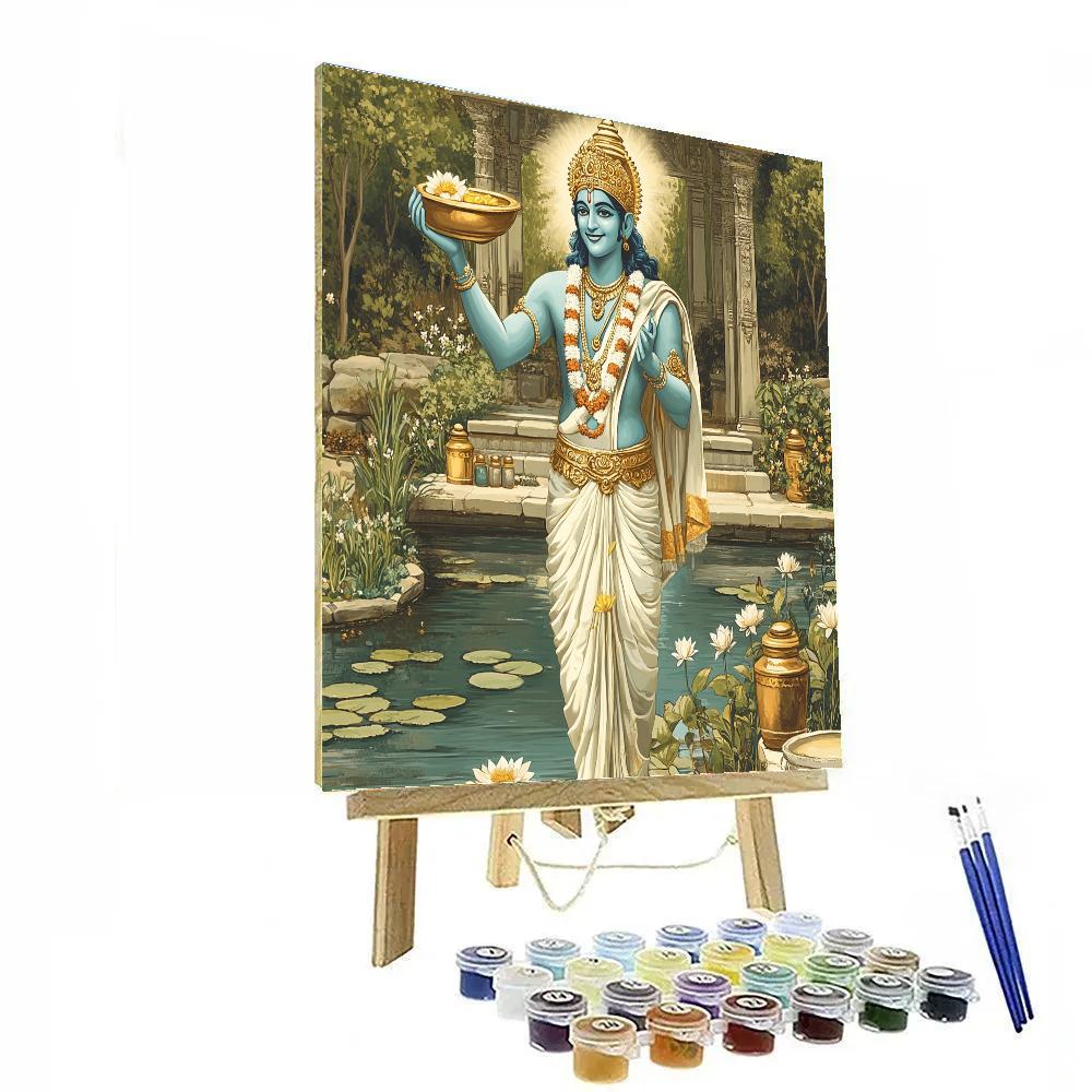 Dhanvantari Offering The Nectar Bowl painting number kit
