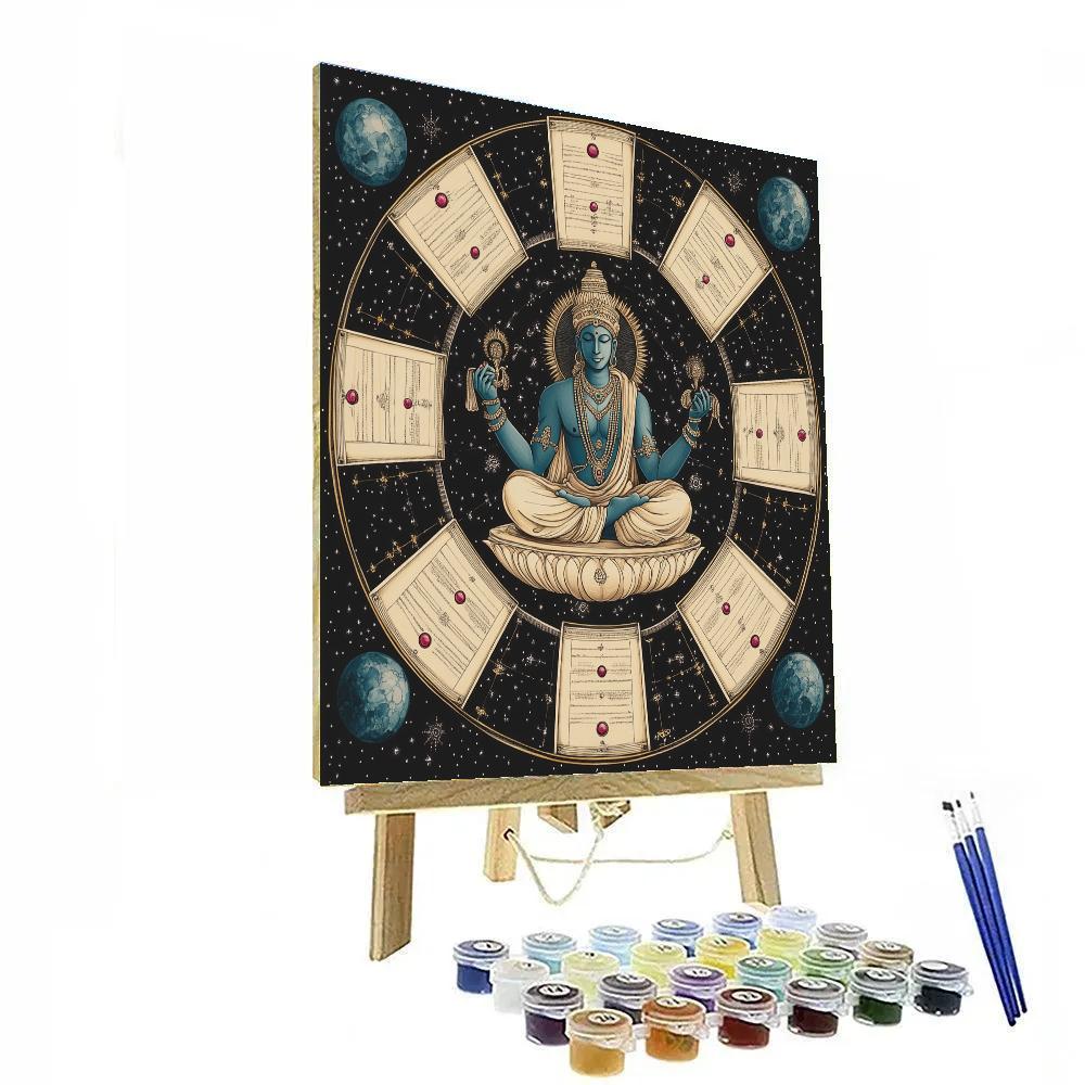 Brahma Orbital Wheel Of Vedas DIY paint by numbers