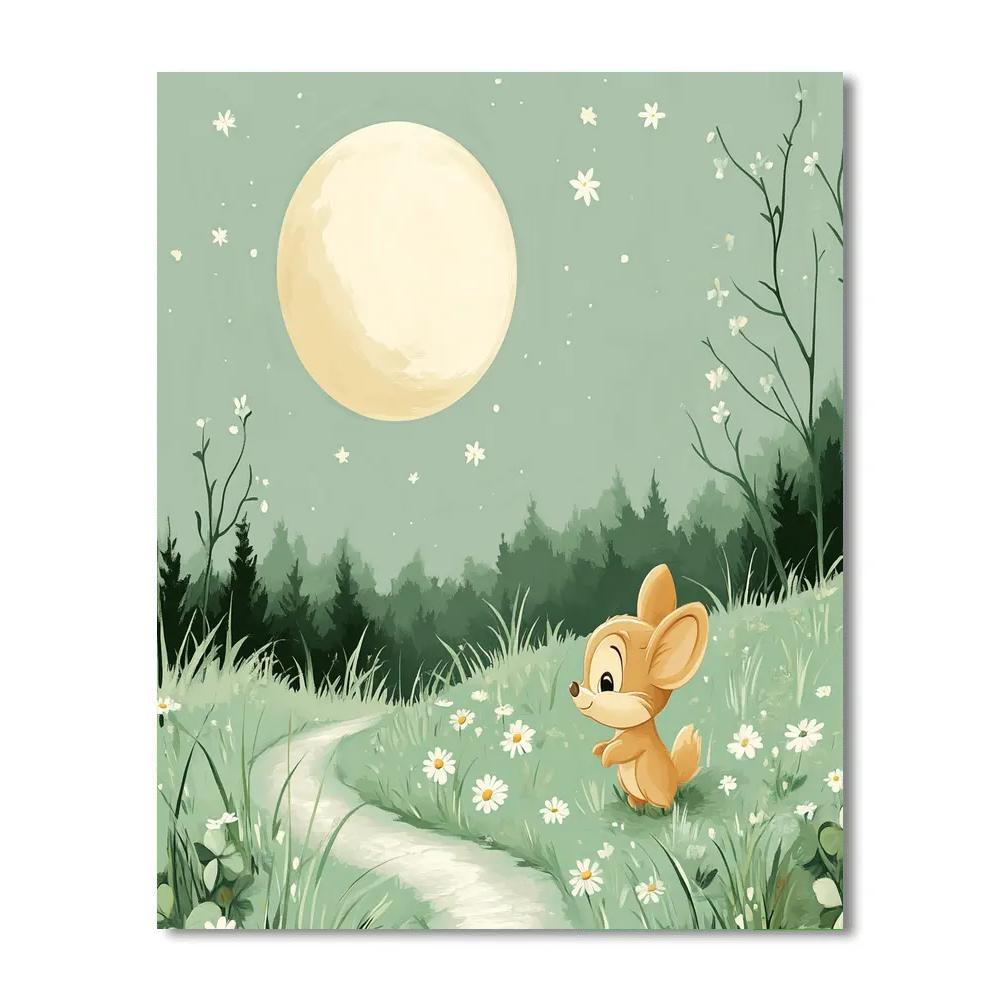 Thumper Moon Meadow Hop DIY paint by numbers